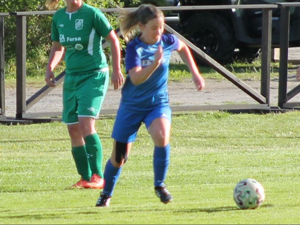 Ida Skarpsvärd Olsson gjorde två av Fränstas mål . Arkivfoto: Roger Mattsson, Lokalfotbollen.nu.