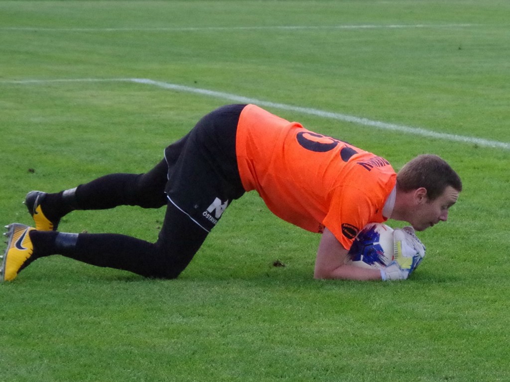 Mykhailo Barabanov räddade poäng till Fränsta då han knep en straff i slutminuten borta mot Anundsjö. Arkivfoto: Pia Skogman, Lokalfotbollen.nu.