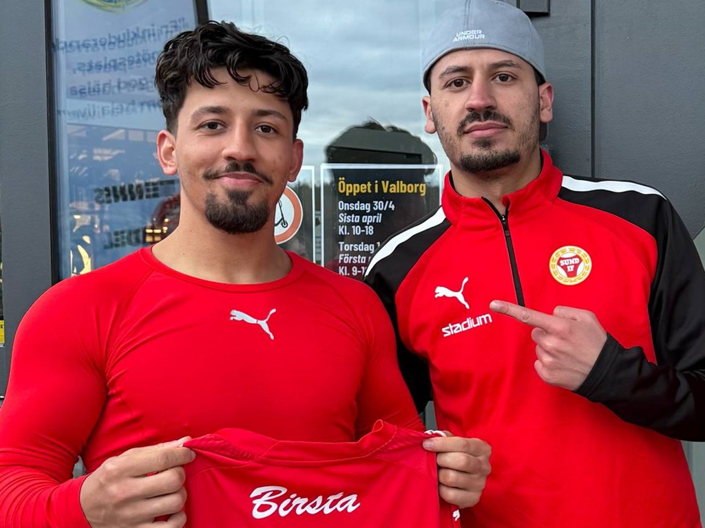 Sunds målskyttar i premiären mot Kraftfull, Ayham Karmeh (2) och Salo Gavador. Foto: Hari Halilovic.