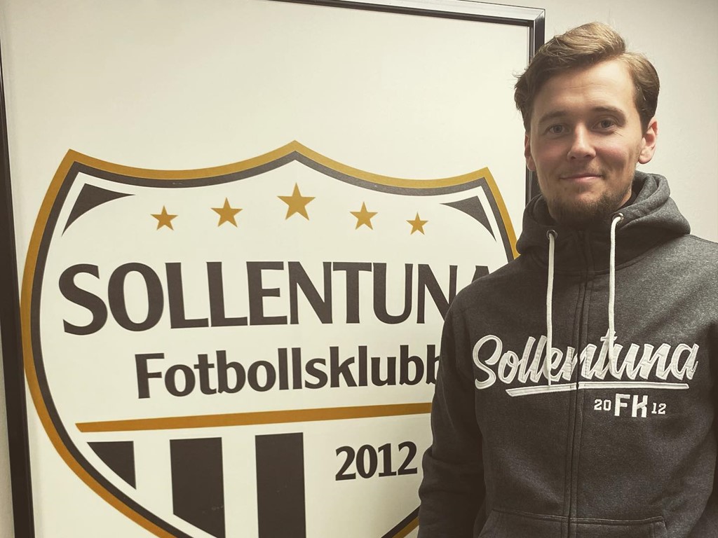 Unge Douglas Jacobsen lämnar Sollentuna FK efter två år för att ta över GIF Sundsvall. Foto: Sollentuna FK.