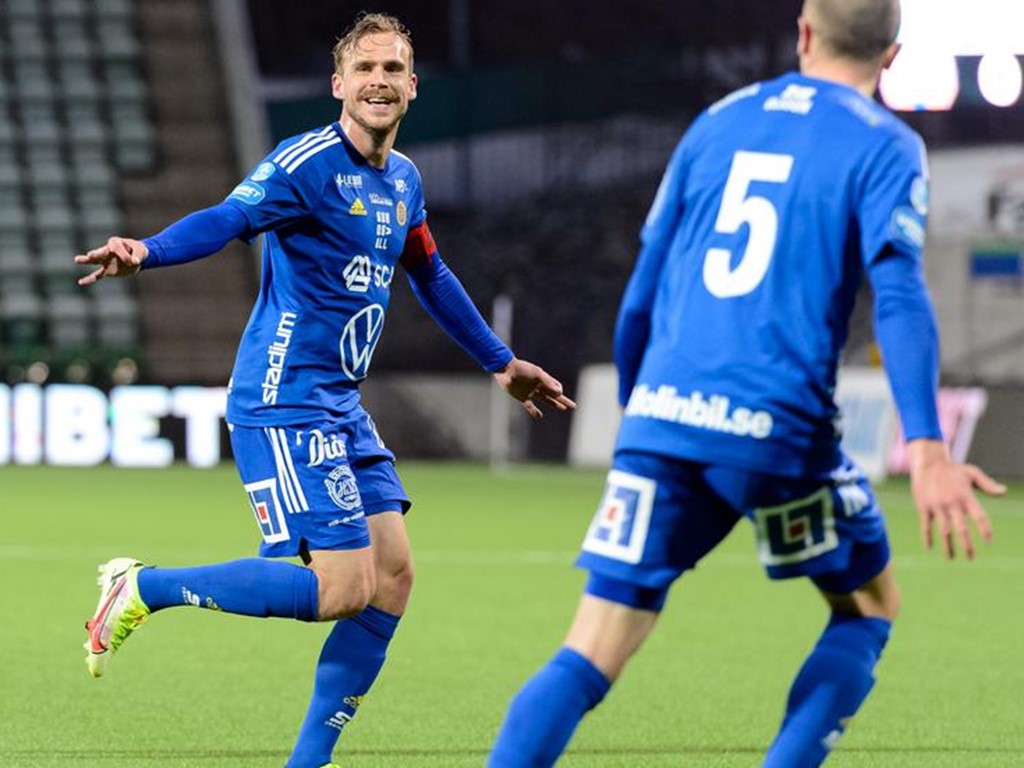 Pontus Engblom segerskytt när GIF Sundsvall vann med 1-0 över Örgryte. Arkivfoto: Nils Jakobsson, Bildbyrån.
