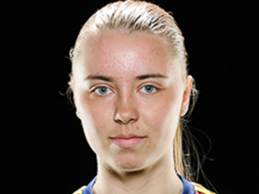 Emelie Norberg nickade in Selånger 2:s ledningsmål på Ånäsvallen.