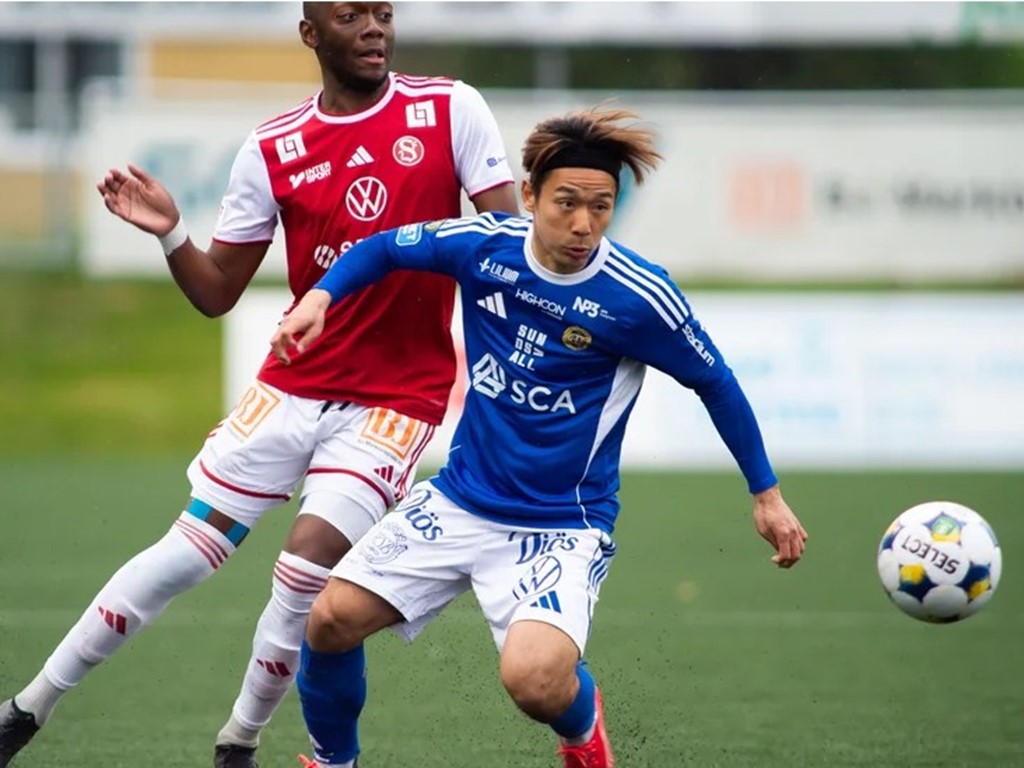 Taiki Kagayamas tidiga fulllträff och igelkottförsvar gav tre poäng i Sandviken. Foto Jens Carlsson, Bildbyrån