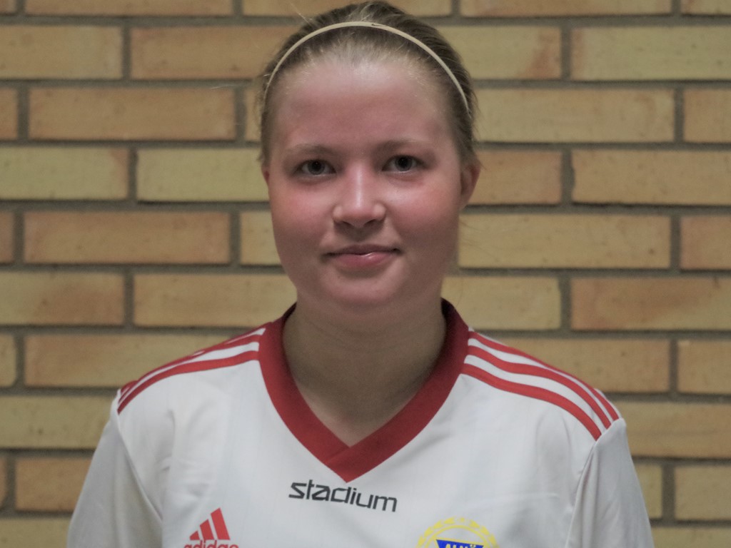 Alnös matchvinnare Mathilda Jonsson som dundrade in segermålet 2-1.
