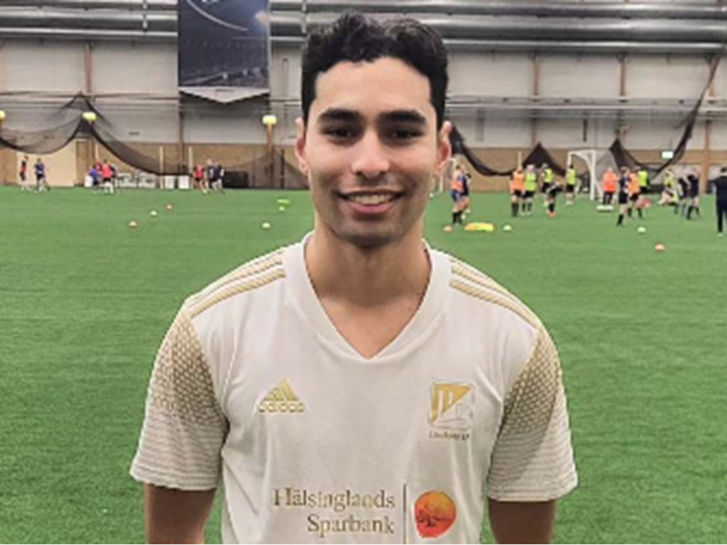 Anfallaren Adam Mekrami, med Sirius som moderklubb men fått sin fostran i GIF:s akademi,, är klar för Lucksta. Foto: Lucksta IF.