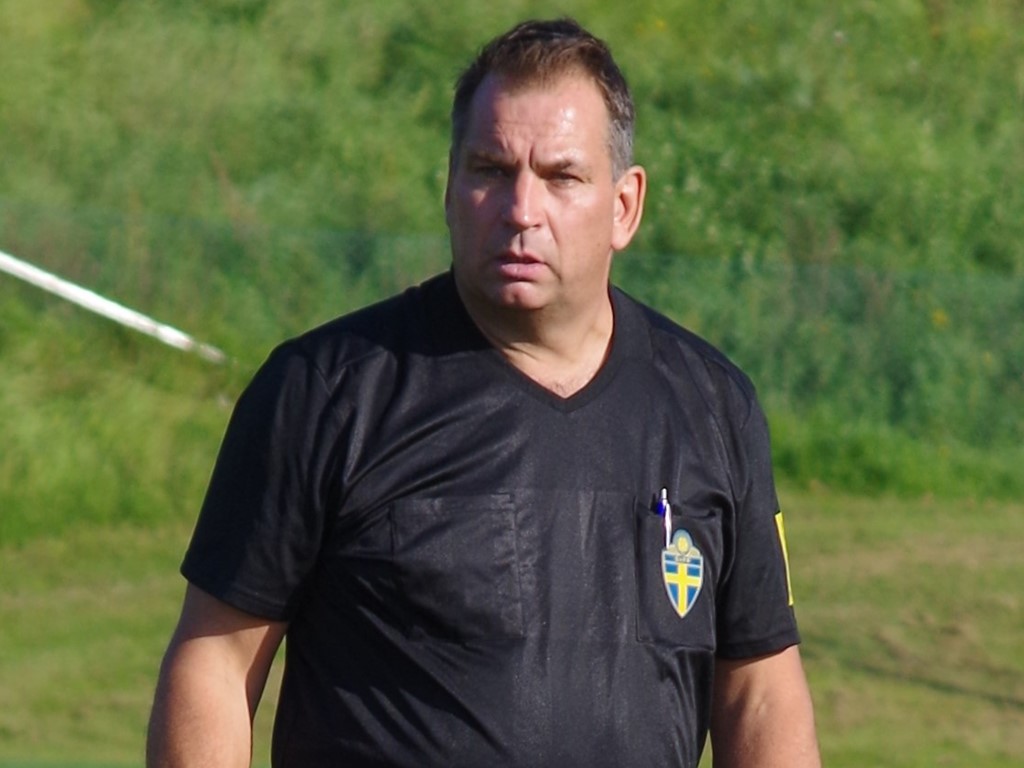 Thomas Thunström, domare- Foto: Pia Skogman, Lokalfotbollen.nu.