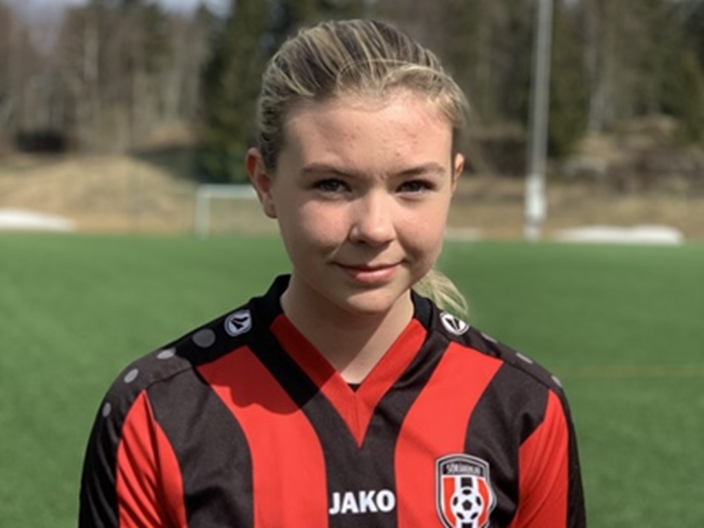 Söråkers 15-åriga derbyhjälte Hedda Moxén.