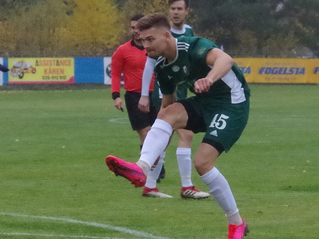 Petter Thelin gjorde både matcher och mål för Östavall för ett par år sedan. Arkivfoto: Pia Skogman, Lokalfotbollen.nu.