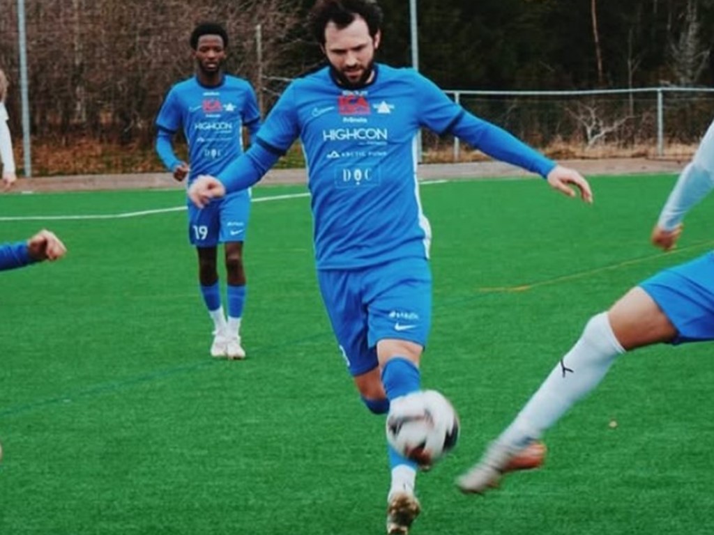 Mehmed Hafizovic & Co i Fränsta fick med sig poäng från Ope trots skadedrabbad trupp. Foto: Fränsta IK